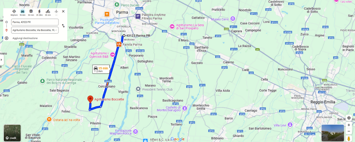 mappa lunga agriturismo boccette